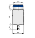 PL18-*-PF-VS (symmetrischer Anschlusskasten mit vertikalem Anschluss)